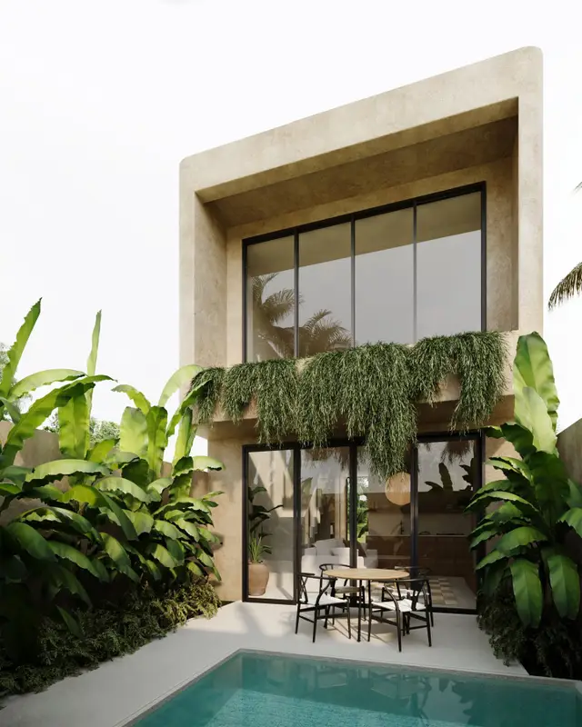 Modern Tropical Loft Pool Villa w/ Private Pool, Double-Height Living & Mezzanine Bedroom