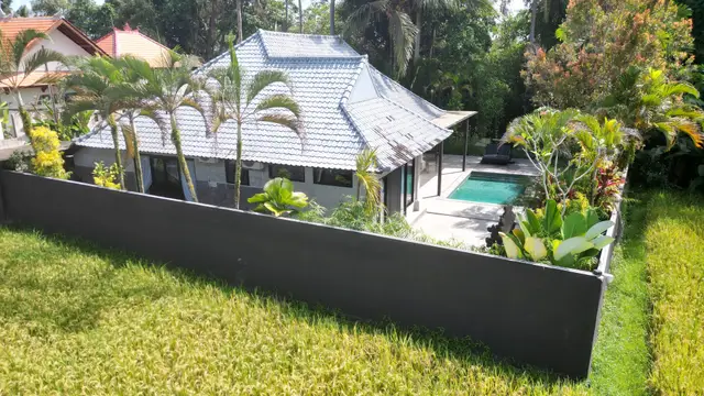 Rice Fields on Every Side, a Pool in the Middle