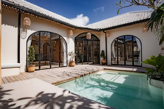 Garden-Wrapped 2BR Villa w/ Private Pool and Smart TV
